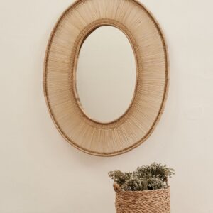oval mirror large